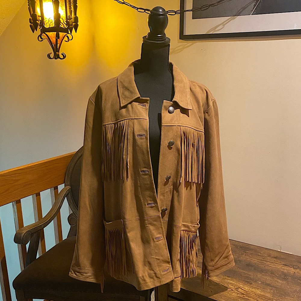 Idyllwind by Miranda Lambert Suede Fringe Jacket